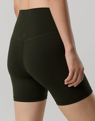 OFFLINE By Aerie Real Me XTRA High Waisted 5" Bike Short - Olive Petal