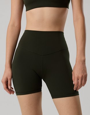 OFFLINE By Aerie Real Me XTRA High Waisted 5" Bike Short - Olive Petal