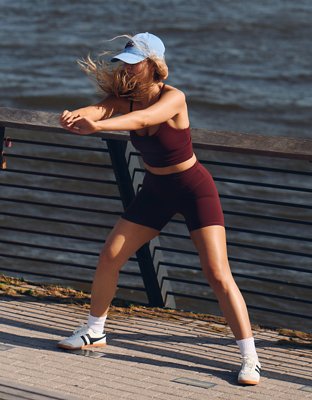 OFFLINE By Aerie Real Me XTRA High Waisted 5" Bike Short - Royal Berry