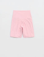 OFFLINE By Aerie Real Me Crossover High Waisted 5" Bike Short - Club Pink