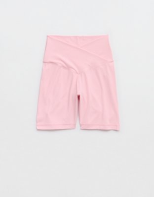 OFFLINE By Aerie Real Me Crossover High Waisted 5" Bike Short - Club Pink