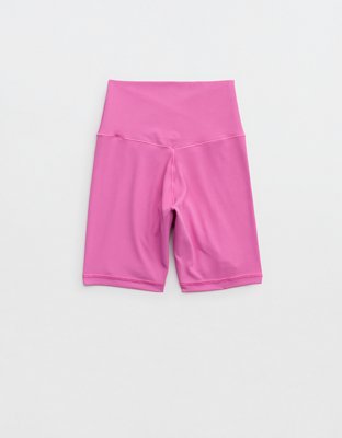 OFFLINE By Aerie Real Me Crossover High Waisted 5" Bike Short - Hot Fuchsia