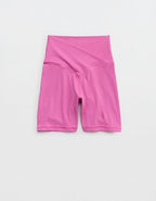 OFFLINE By Aerie Real Me Crossover High Waisted 5" Bike Short - Hot Fuchsia