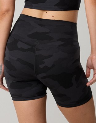 OFFLINE By Aerie Real Me XTRA High Waisted 5" Bike Short - Black Charcoal