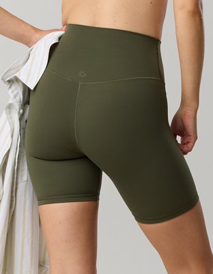 OFFLINE By Aerie Real Me XTRA High Waisted 7" Bike Short - Festive Olive