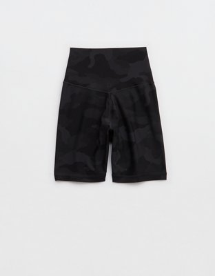 OFFLINE By Aerie Real Me Crossover High Waisted 5" Bike Short - Black Charcoal