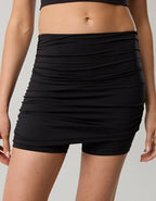 OFFLINE By Aerie Real Me 5" Foldover Skirted Bike Short - True Black