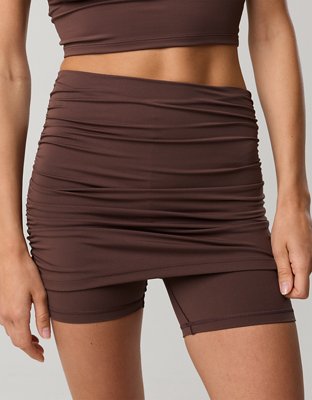 OFFLINE By Aerie Real Me 5" Foldover Skirted Bike Short - Relic