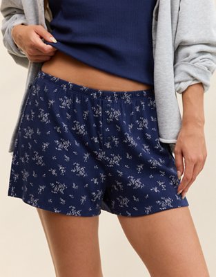 OVERSLEPT by Aerie Pointelle PJ Short - Navy