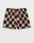 OVERSLEPT by Aerie Liquid Satin Lace Trim Short - Deep Earth