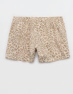 OVERSLEPT by Aerie Around Town Seersucker Boxer - Sands