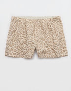 OVERSLEPT by Aerie Around Town Seersucker Boxer - Sands