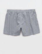 OVERSLEPT by Aerie Around Town Seersucker Boxer - Navy