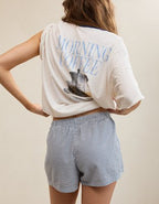 OVERSLEPT by Aerie Around Town Seersucker Boxer - Navy