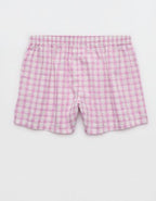 OVERSLEPT by Aerie Around Town Seersucker Boxer - Hushed Violet