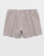 OVERSLEPT by Aerie Around Town Seersucker Boxer - Royal Berry