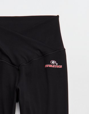 Georgia Bulldogs OFFLINE By Aerie Crossover Legging - True Black