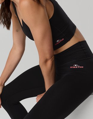 Georgia Bulldogs OFFLINE By Aerie Crossover Legging - True Black