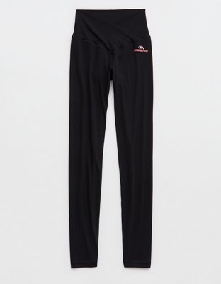 Georgia Bulldogs OFFLINE By Aerie Crossover Legging - True Black