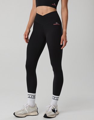 Georgia Bulldogs OFFLINE By Aerie Crossover Legging - True Black