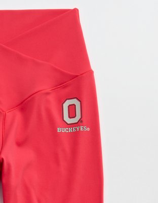 Ohio State Buckeyes OFFLINE By Aerie Crossover Legging - Bright Red