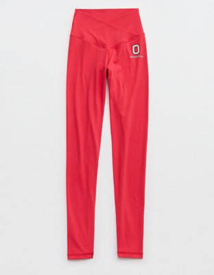 Ohio State Buckeyes OFFLINE By Aerie Crossover Legging - Bright Red