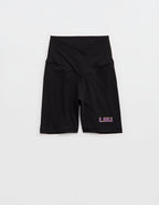 LSU Tigers OFFLINE By Aerie Crossover 5" Bike Short - Black