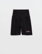 LSU Tigers OFFLINE By Aerie Crossover 5" Bike Short - Black