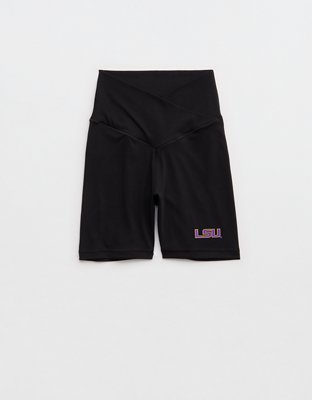 LSU Tigers OFFLINE By Aerie Crossover 5" Bike Short - Black