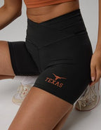 Texas Longhorns OFFLINE By Aerie Crossover 5" Bike Short - Onyx Black