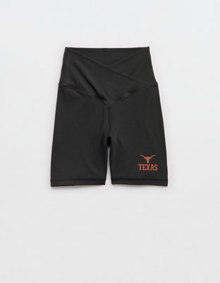 Texas Longhorns OFFLINE By Aerie Crossover 5" Bike Short - Onyx Black
