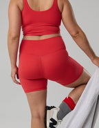 Georgia Bulldogs OFFLINE By Aerie Crossover 5" Bike Short - Bright Red