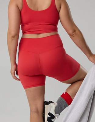 Georgia Bulldogs OFFLINE By Aerie Crossover 5" Bike Short - Bright Red