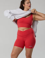 Georgia Bulldogs OFFLINE By Aerie Crossover 5" Bike Short - Bright Red