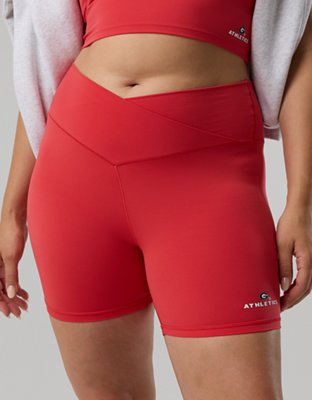 Georgia Bulldogs OFFLINE By Aerie Crossover 5" Bike Short - Bright Red