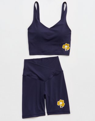 Notre Dame Fighting Irish OFFLINE By Aerie Crossover 5" Bike Short - Blue Street