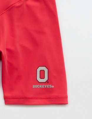 Ohio State Buckeyes OFFLINE By Aerie Crossover 5" Bike Short - Bright Red