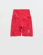 Ohio State Buckeyes OFFLINE By Aerie Crossover 5" Bike Short - Bright Red