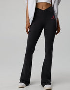 Alabama Crimson Tide OFFLINE By Aerie Crossover Flare Legging - Bold Black