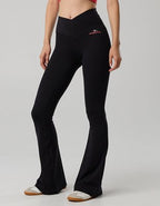 Georgia Bulldogs OFFLINE By Aerie Crossover Flare Legging - True Black