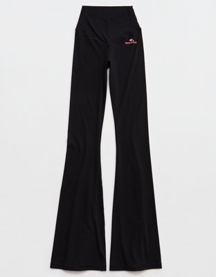 Georgia Bulldogs OFFLINE By Aerie Crossover Flare Legging - True Black