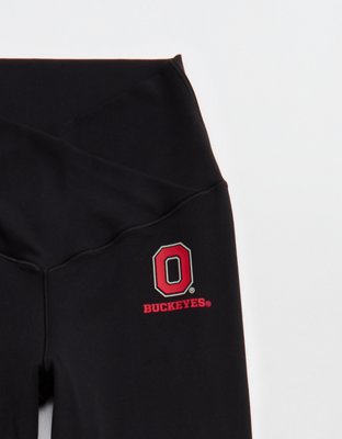 Ohio State Buckeyes OFFLINE By Aerie Crossover Flare Legging - True Black