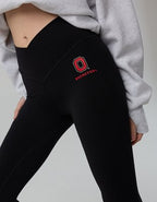 Ohio State Buckeyes OFFLINE By Aerie Crossover Flare Legging - True Black
