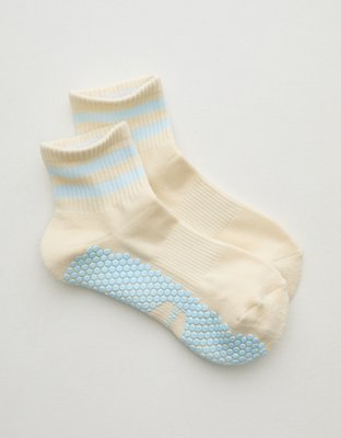 OFFLINE By Aerie x LUCKY HONEY Boyfriend Grip Socks - Eyelet Blue
