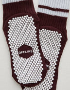 OFFLINE By Aerie x LUCKY HONEY Chunky Crew Grip Socks - Royal Berry