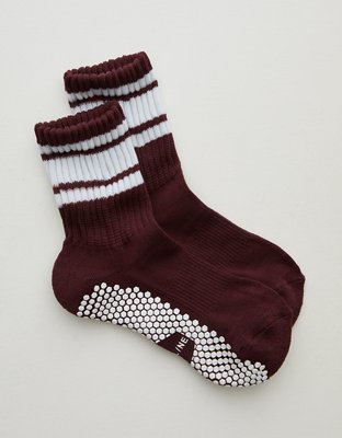 OFFLINE By Aerie x LUCKY HONEY Chunky Crew Grip Socks - Royal Berry