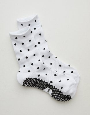 OFFLINE By Aerie x LUCKY HONEY Crew Grip Socks - White