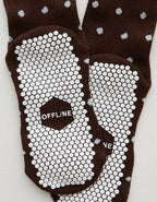 OFFLINE By Aerie x LUCKY HONEY Crew Grip Socks - Deep Earth