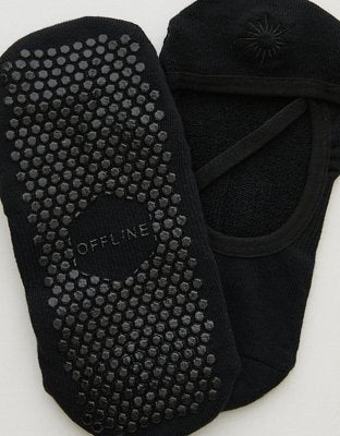 OFFLINE By Aerie x LUCKY HONEY Ballet Grip Socks - True Black