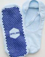 OFFLINE By Aerie x LUCKY HONEY Ballet Grip Socks - Eyelet Blue